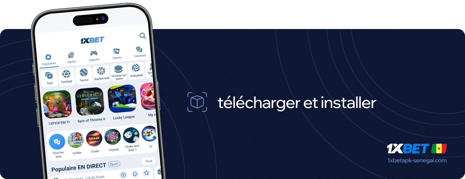 1xbet Betapk Senegal telechargement